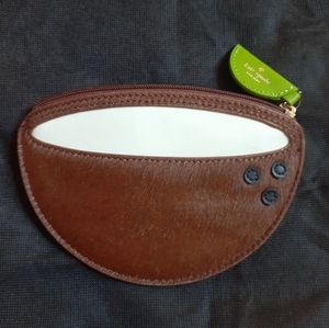 Kate Spade Coconut Haircalf Coin Purse